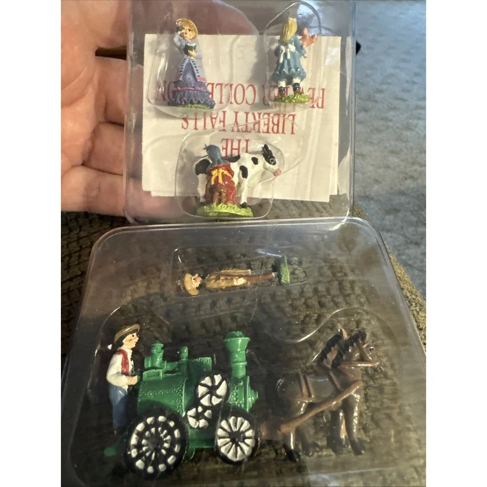 Liberty Falls Hillside Farm/Mining Scene Lot Of 4 AH182 AH196 AH224 AH121 Pewter